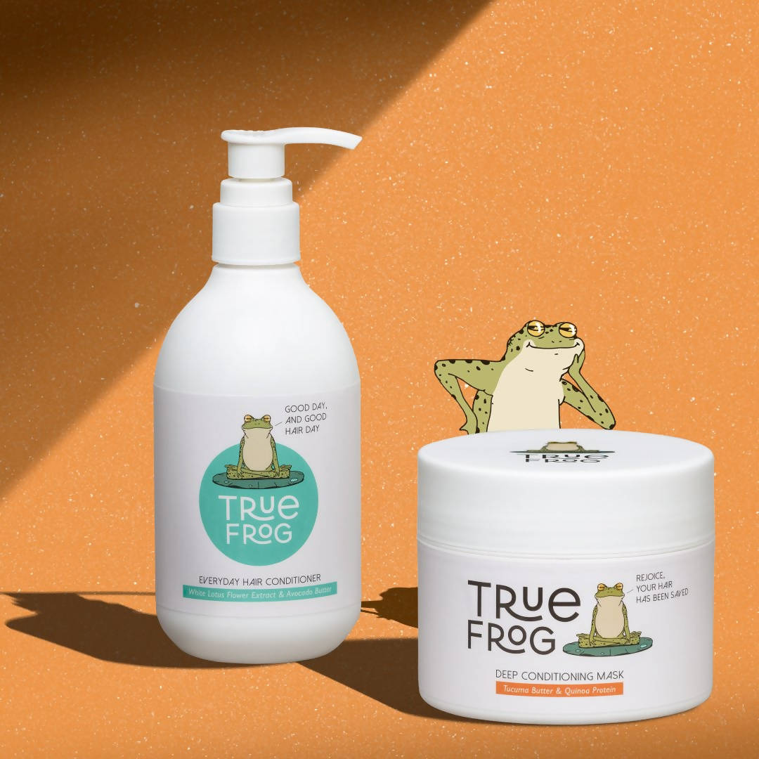 True Frog Smooth Hair Bundle Deep Conditioner & shampoo