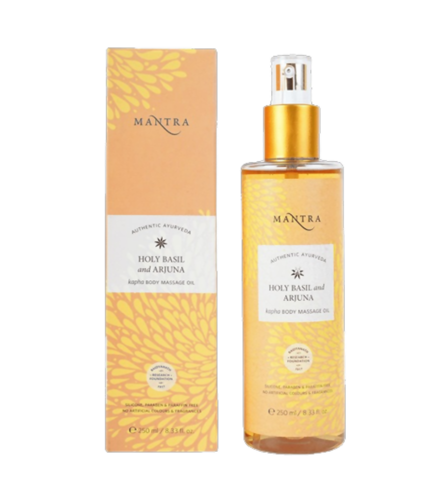 Mantra Herbal Holy Basil and Arjuna Kapha Body Massage Oil - Distacart