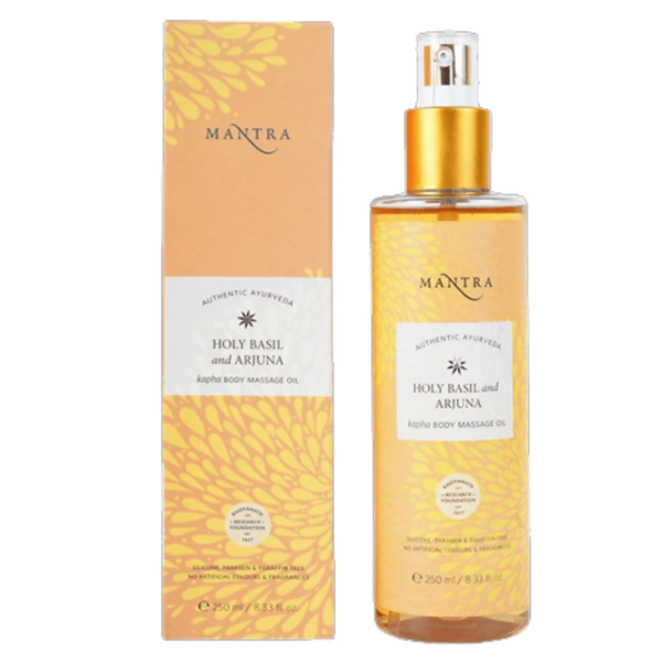 Mantra Herbal Holy Basil and Arjuna Kapha Body Massage Oil - Distacart