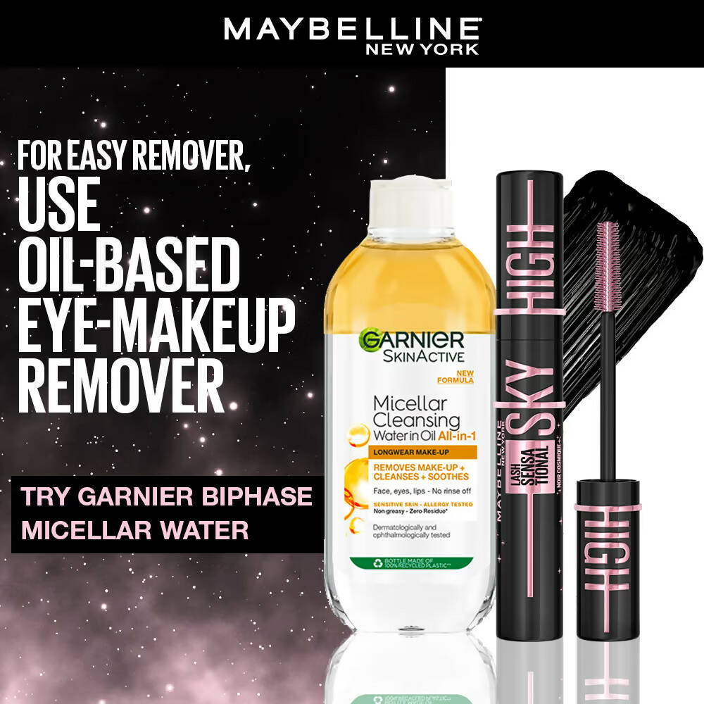 Buy Maybelline New York Lash Sensational Sky High Waterproof Mascara -  Cosmic Black Online at Best Price | Distacart