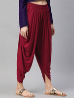 Thumbnail for Women’s Maroon Dhoti Pant CH08D