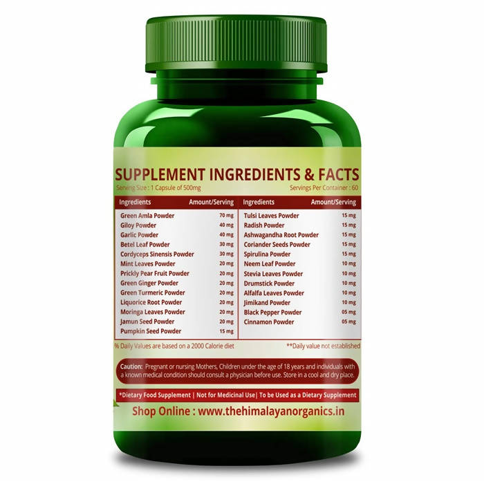 Himalayan Organics Immunity Booster, Daily Dose For Immunity: 60 Capsules