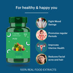 Thumbnail for Laurik PCOD Balance Tablets With Vitamin D2, Folate And Inositol For Women Health - Distacart