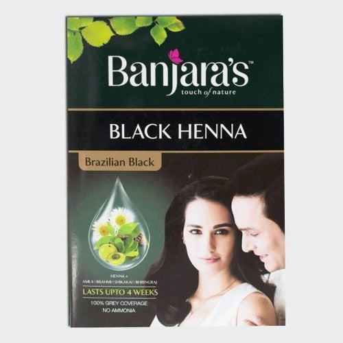 Banjaras Black Henna Brazilian Black Hair Color