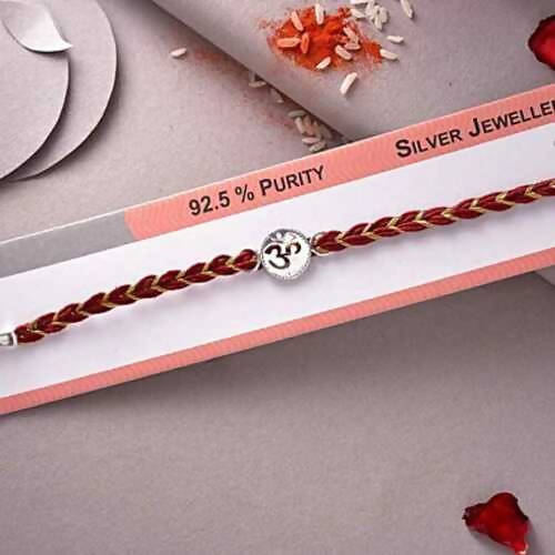 Devotional Om 925 Sterling Silver Rakhi Onnline