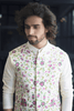 Off White Designer Men's Nehru Jacket by Hilo Designs - Distacart