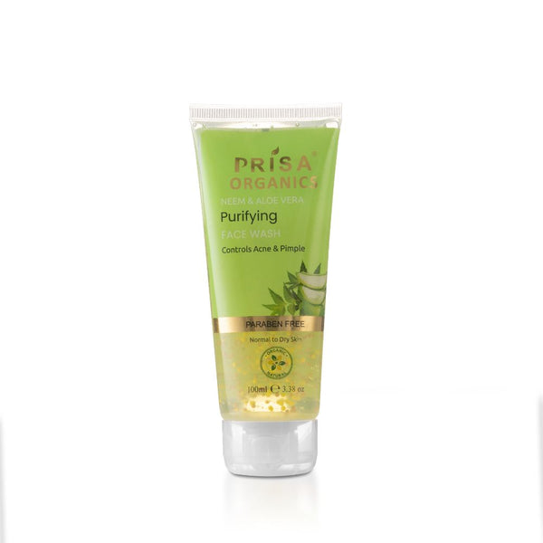 Prisa Organics Neem & Aloe Vera Face Wash - Distacart