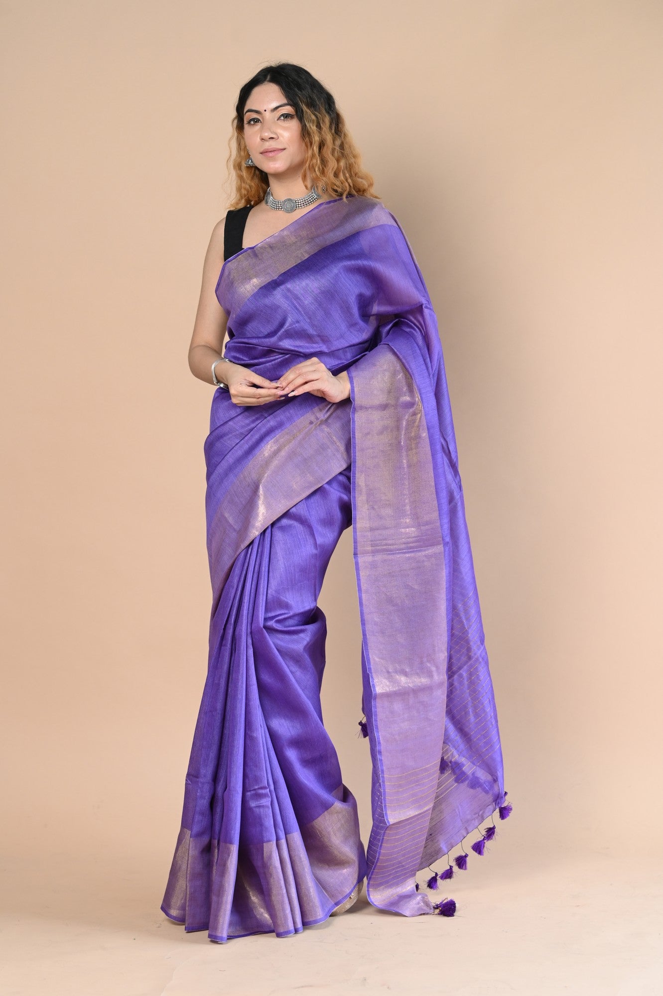 Very Much Indian Exclusive Pure Moonga Tussar Silk Saree With Beautiful Border - Distacart