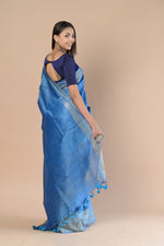 Thumbnail for Very Much Indian Exclusive Pure Moonga Tussar Silk Saree With Beautiful Border - Distacart
