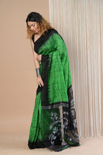 Thumbnail for Very Much Indian Pure Matka Silk Handloom Jamdhani with Shibori Tie & Dye (with Silk Mark) - Distacart
