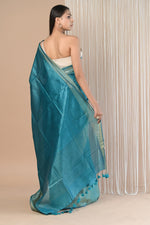 Thumbnail for Very Much Indian Exclusive Pure Moonga Tussar Silk Saree With Beautiful Border - Distacart