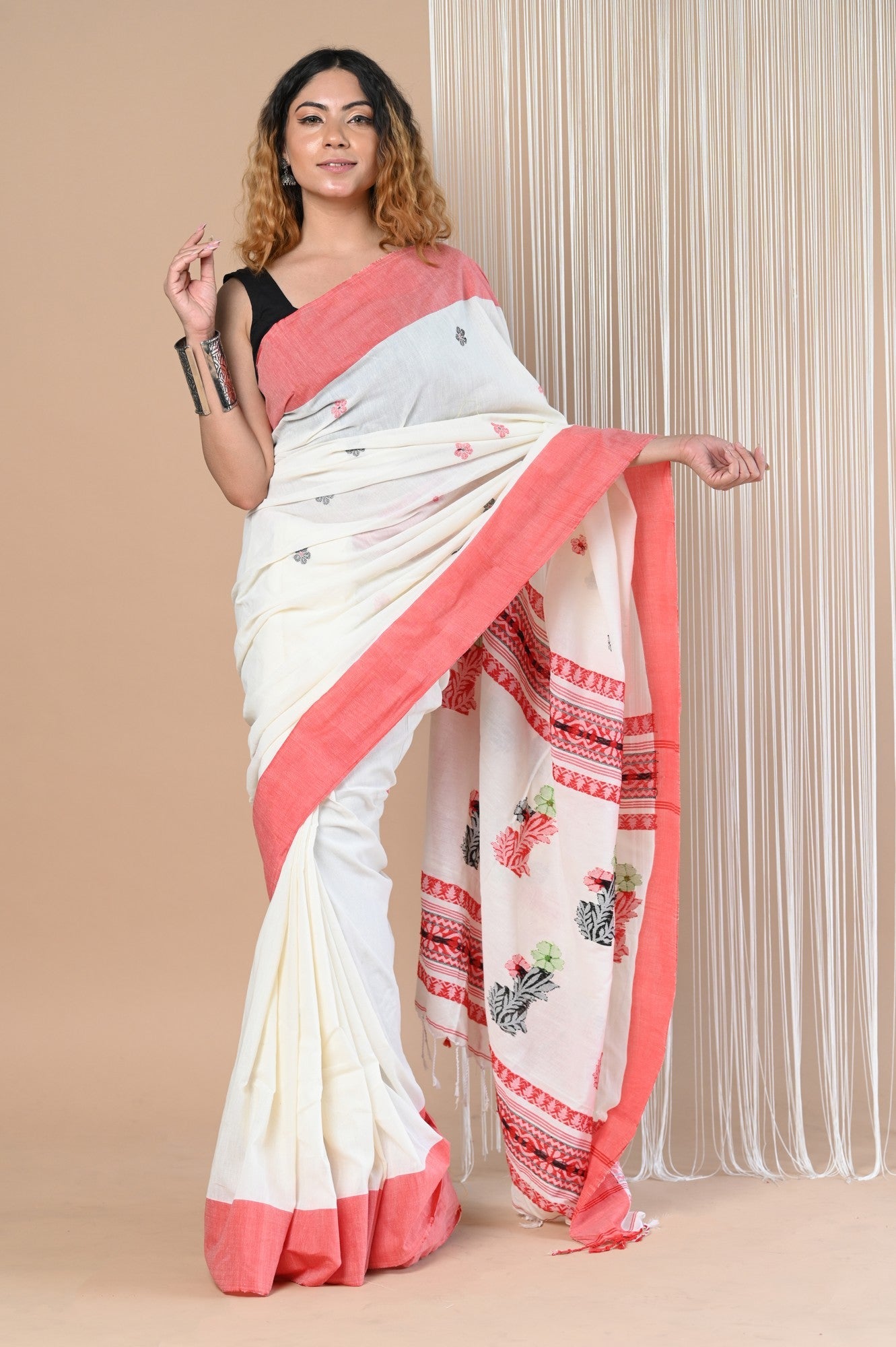 Very Much Indian Premium Cotton - Handloom Pure Cotton Saree - Distacart