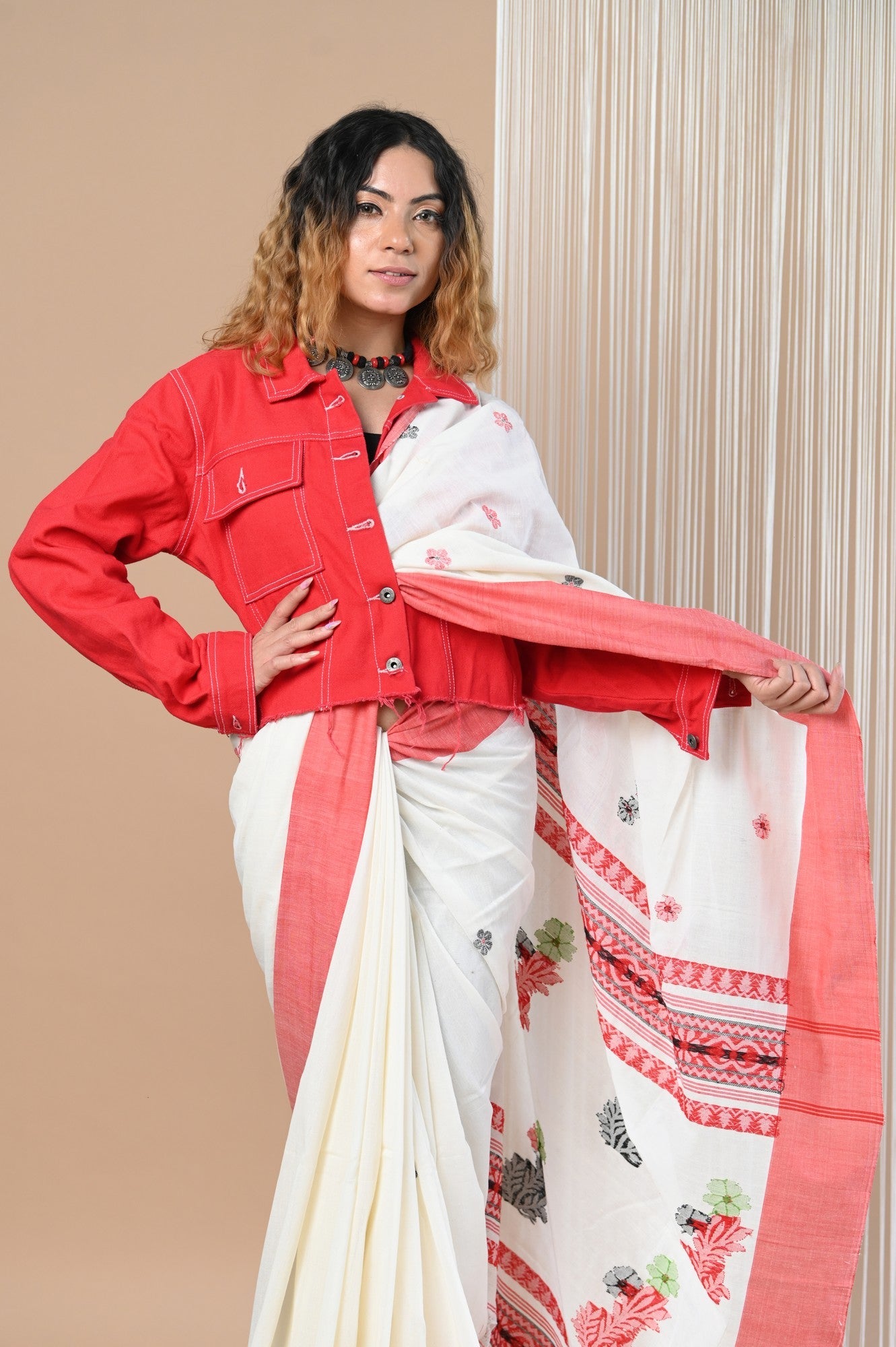 Very Much Indian Premium Cotton - Handloom Pure Cotton Saree - Distacart
