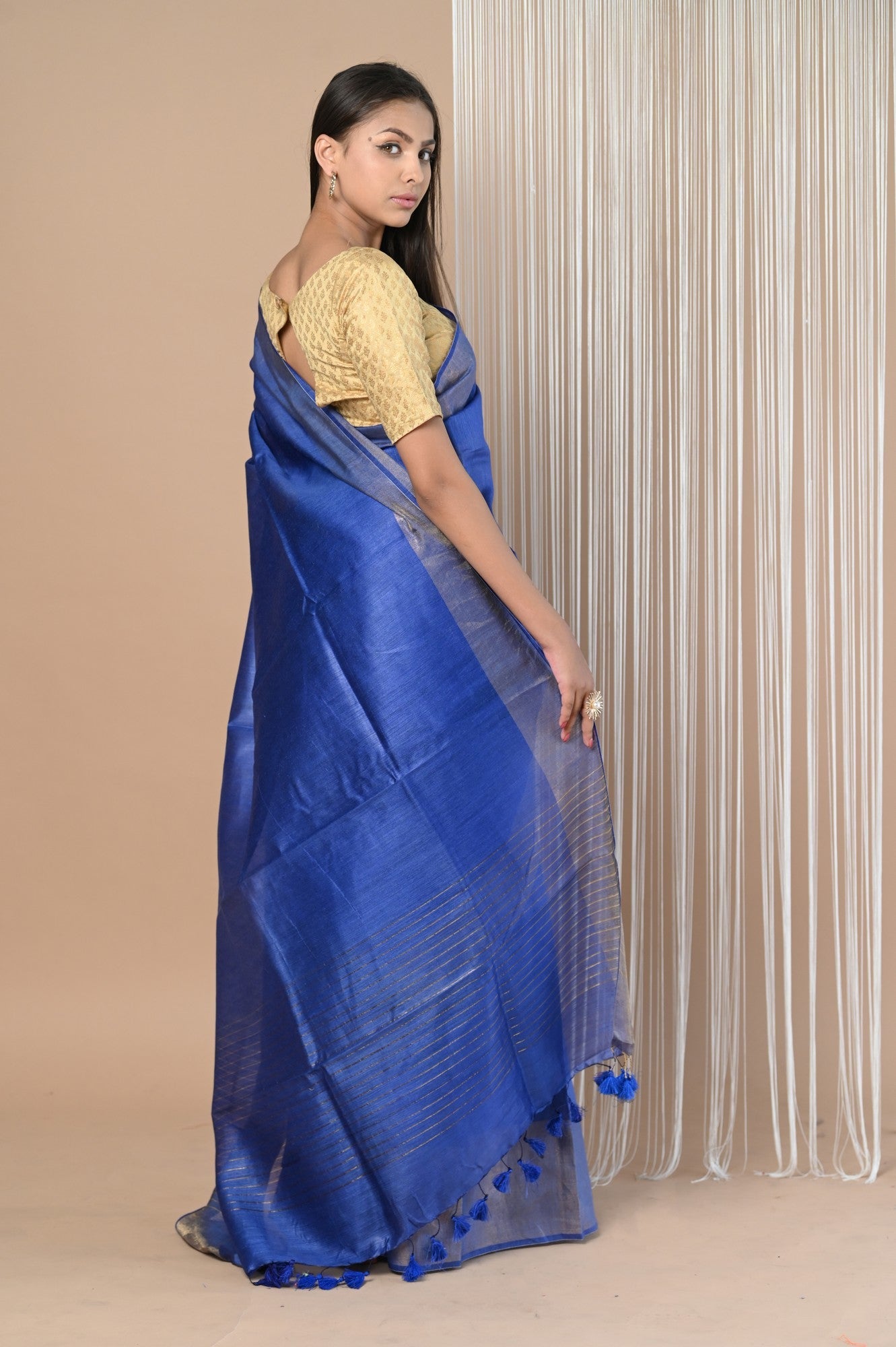 Very Much Indian Exclusive Pure Moonga Tussar Silk Saree With Beautiful Border - Distacart