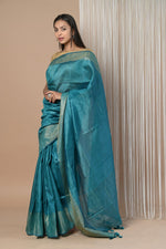 Thumbnail for Very Much Indian Exclusive Pure Moonga Tussar Silk Saree With Beautiful Border - Distacart