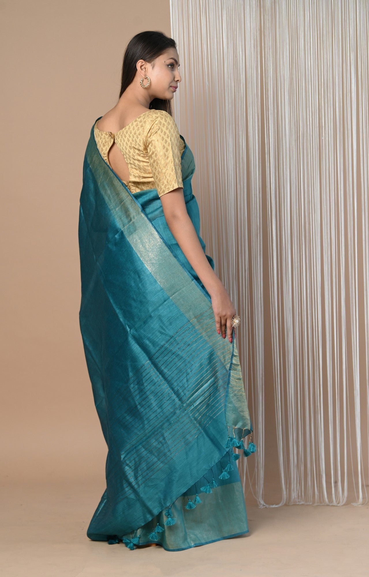 Very Much Indian Exclusive Pure Moonga Tussar Silk Saree With Beautiful Border - Distacart