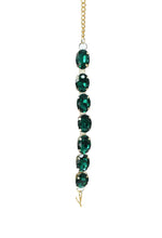 Thumbnail for Mominos Fashion Johar Kamal Gold-Plated Finish Stone Choker For Women (Green) - Distacart