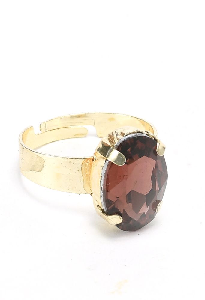 Mominos Fashion Johar Kamal Gold-Plated Finish Stone Choker For Women (Brown) - Distacart