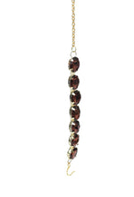 Thumbnail for Mominos Fashion Johar Kamal Gold-Plated Finish Stone Choker For Women (Brown) - Distacart
