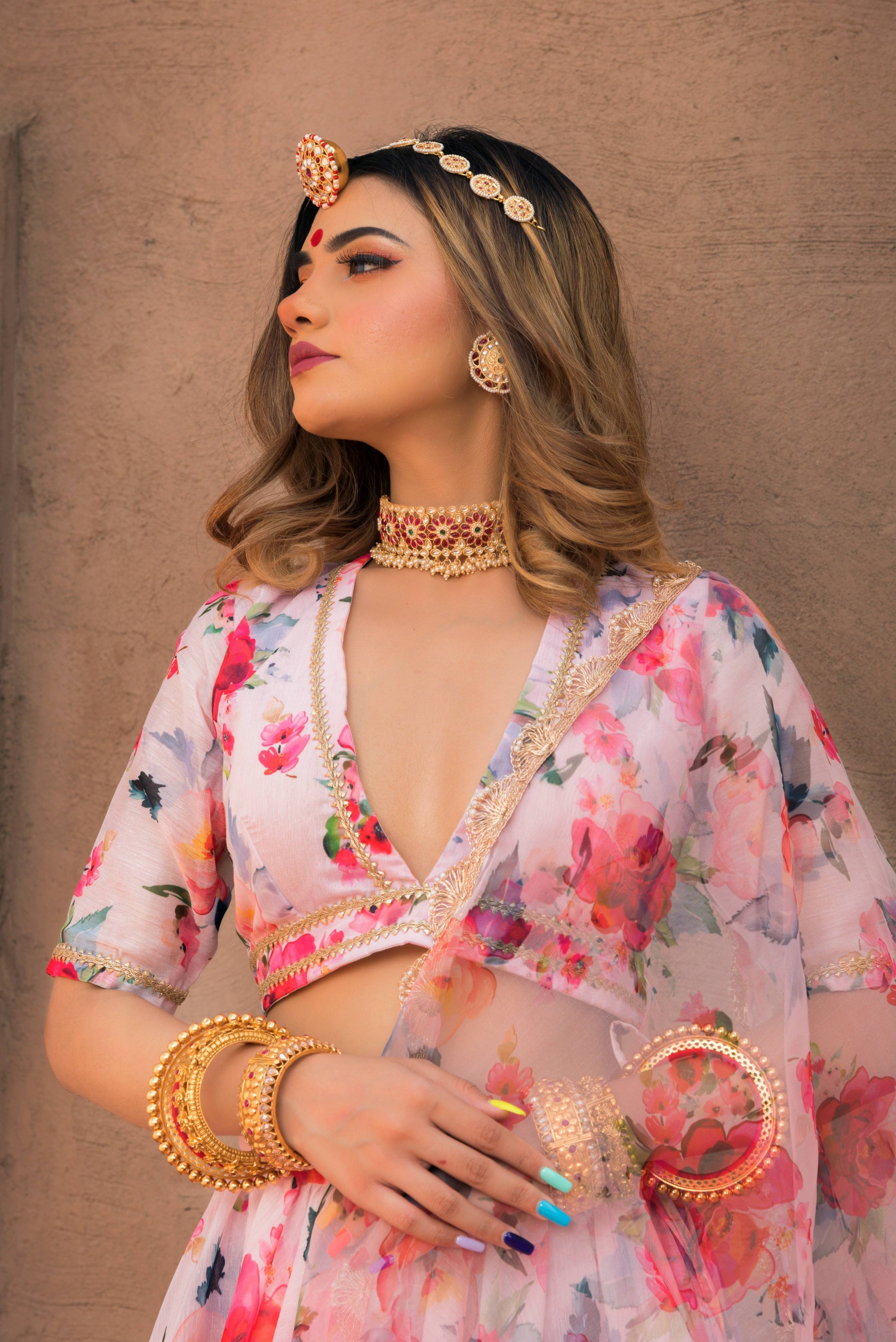 Pomcha Jaipur Pink Peony Modal Lehenga Set - Distacart