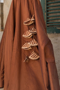 Thumbnail for Pomcha Jaipur Raat Rani Cotton Silk Anarkali Suit Set - Distacart
