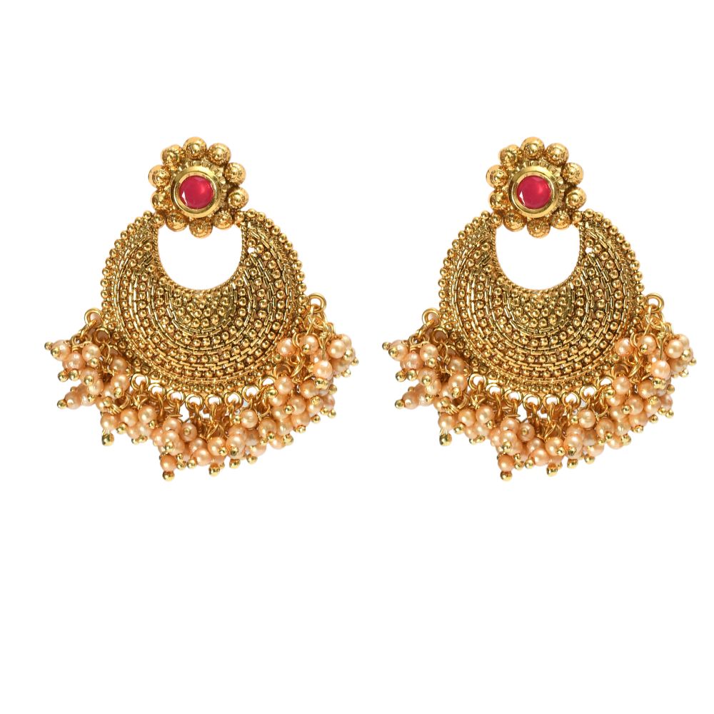 Mominos Fashion Johar Kamal Gold-Plated Brass Finish Stone/Beads Choker For Women (Golden) - Distacart