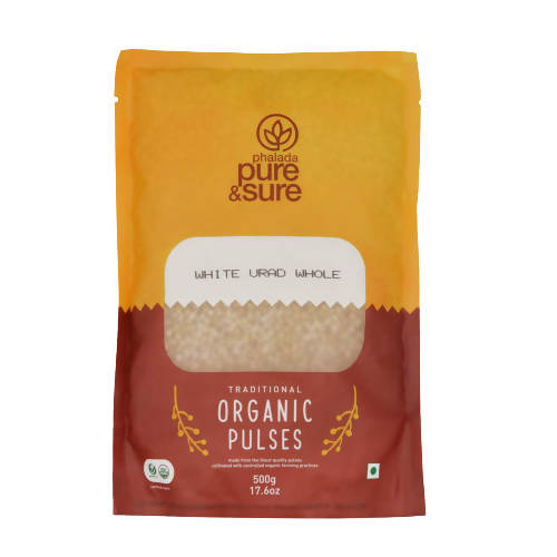 Pure &amp; Sure White Urad Dal Whole Organic Pulses