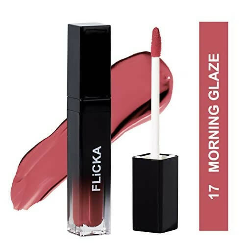FLiCKA Set and Attack Liquid Matte Lipstick 17 Morning Glaze - Nude - Distacart