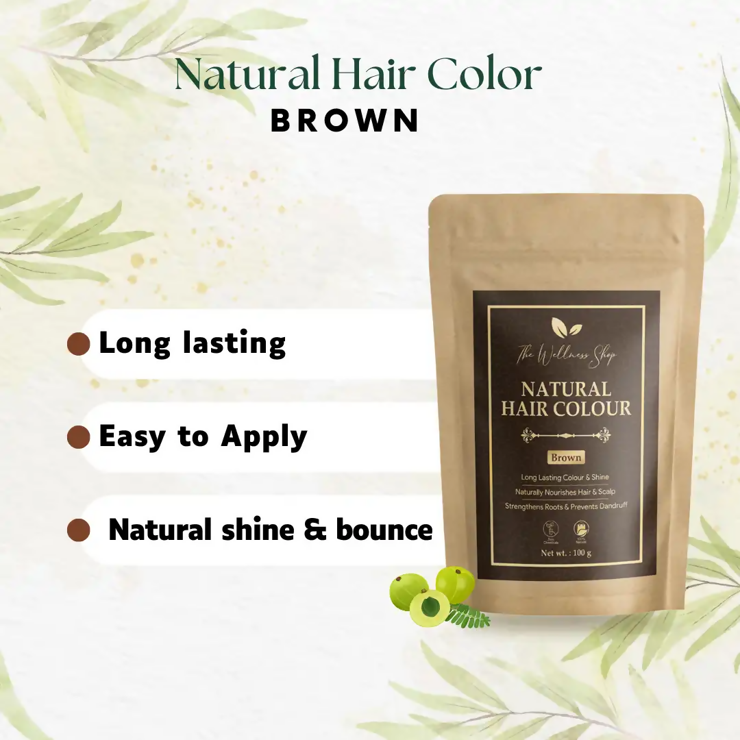 The Wellness Shop Natural Hair Colour Brown - Distacart
