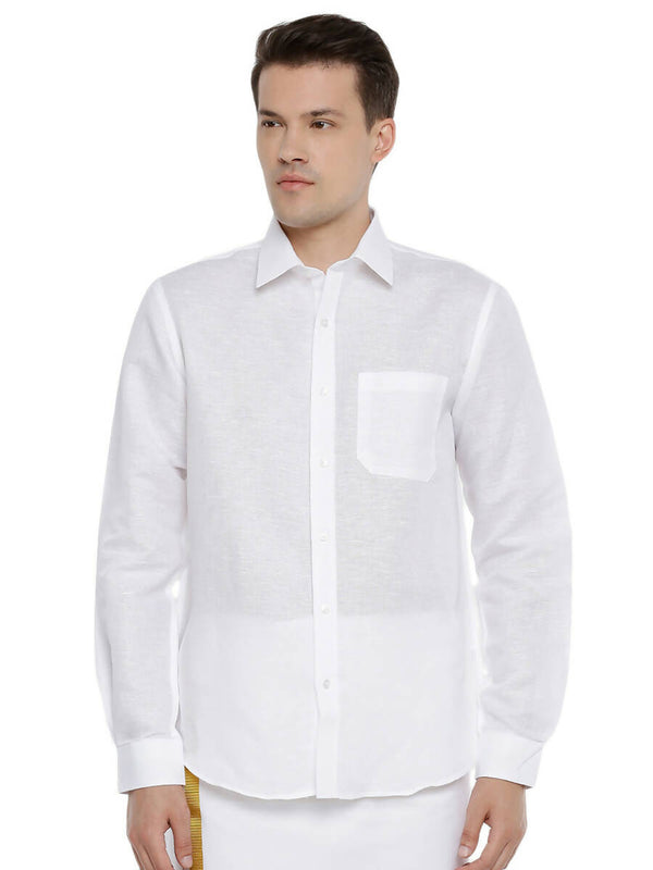 Shop Mens Luxury Cotton White Shirt - Half Sleeves | Ramraj Cotton