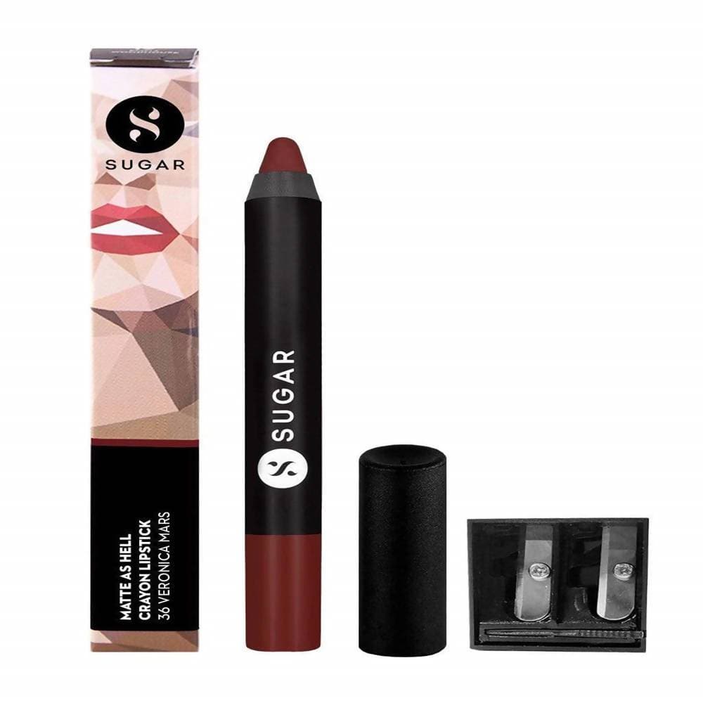 Sugar Matte As Hell Crayon Lipstick - Veronica Mars (Brown Toned Burnt Orange) - Distacart