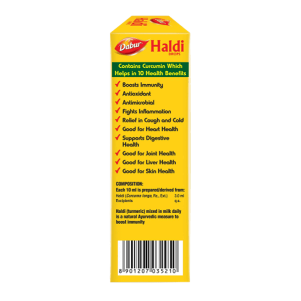 Dabur Haldi Drops Immunity Booster Composition