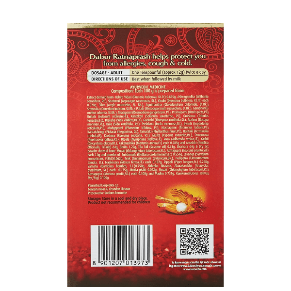 Dabur Ratnaprash Ingredients