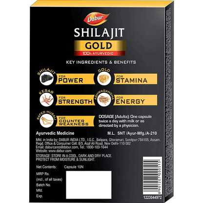 Dabur Shilajit Gold Dosage