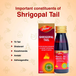 Dabur Shrigopal Tail Ingredients