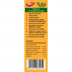 Dabur Tulsi Drops Ingredients