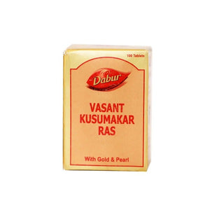Dabur Vasant Kusumakar Ras (With Gold & Pearl) - 100 Tablets