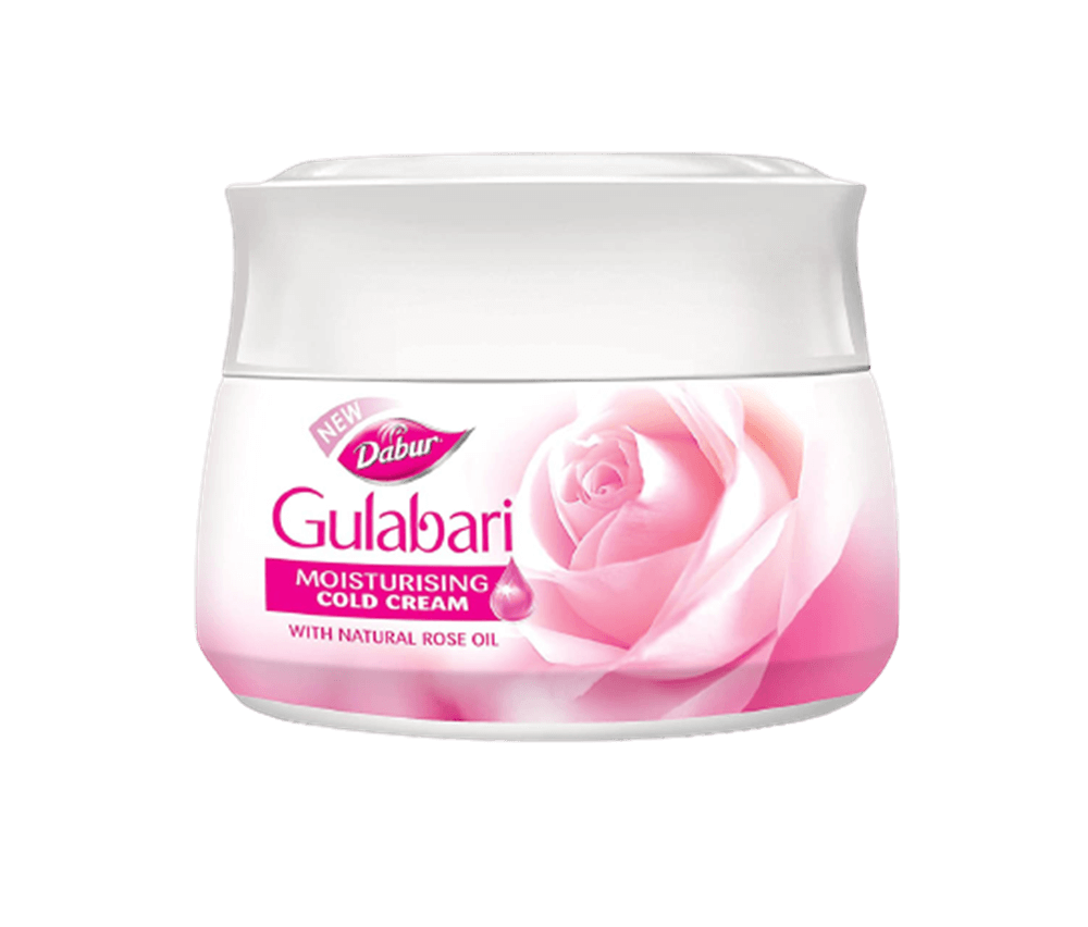 Dabur Gulabari Moisturizing Cold Cream - 100ml with Free Dabur Gulabari Rose Glow Lotion - 50ml - Distacart