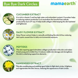 Mamaearth Bye Bye Dark Circles Eye Cream Ingredients