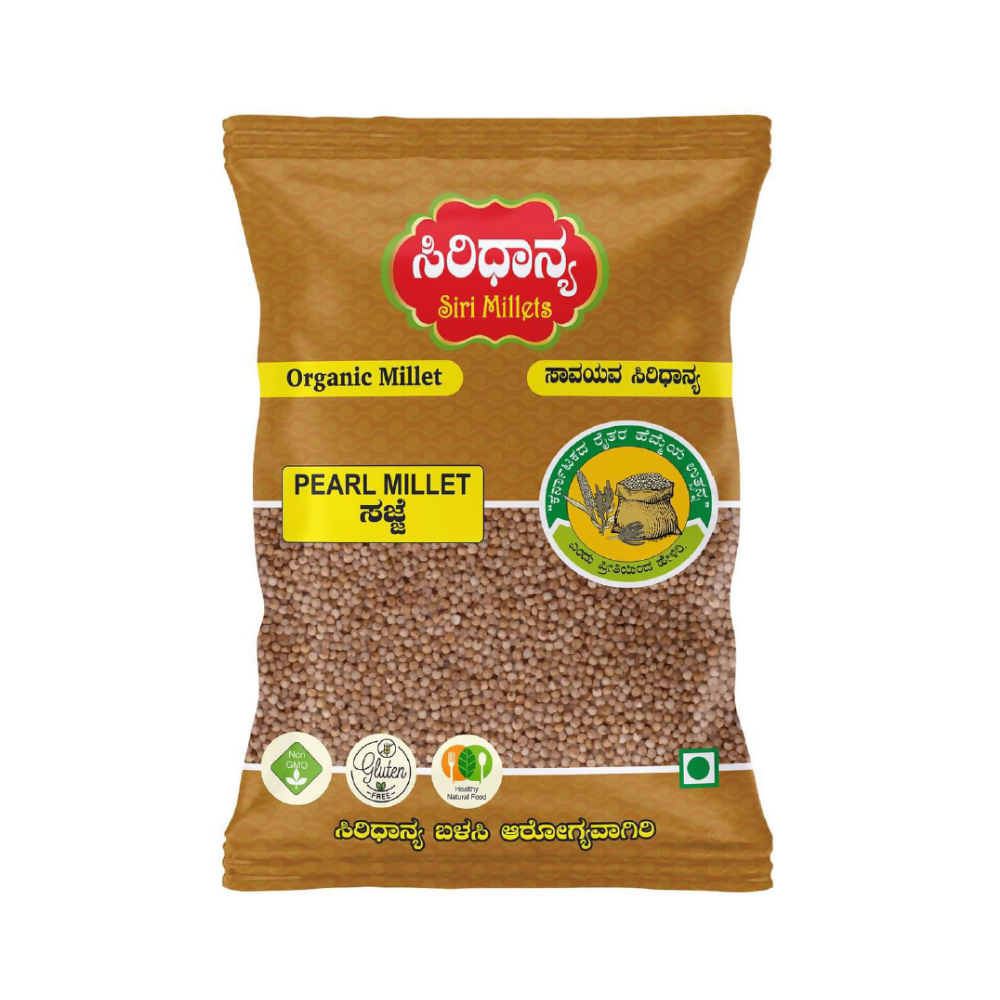 Siri Millets Organic Pearl Millet - Unpolished and Processed Grains (Sajje) - Distacart