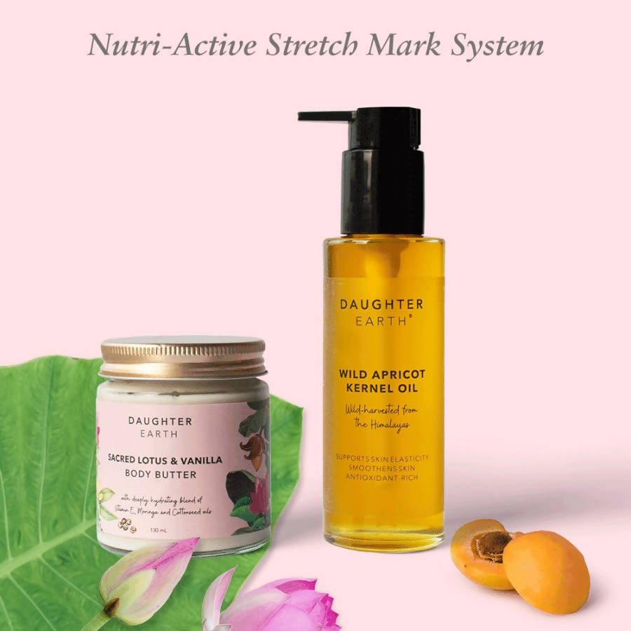 Daughter Earth Sacred Lotus & Vanilla Body Butter and Wild Apricot Kernel Oil