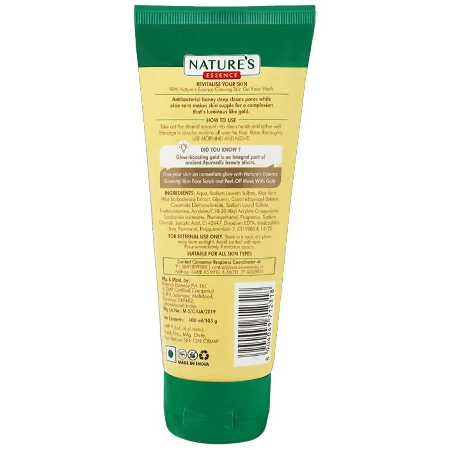 Nature's Essence Gold Glowing Skin Gel Face Wash - Distacart