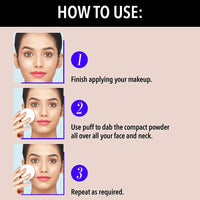 Thumbnail for Blue Heaven Oil Control Compact Powder Matte Finish SPF 25 PA+++ Honey How To Use