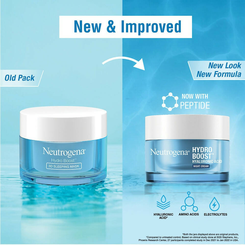 Neutrogena Hydro Boost Hyaluronic Acid Night Cream - Distacart