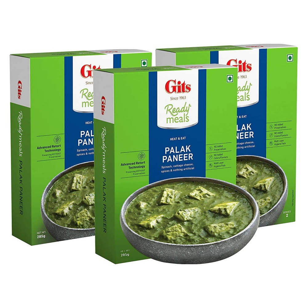 Gits Ready Meals Heat & Eat Palak Paneer - Distacart
