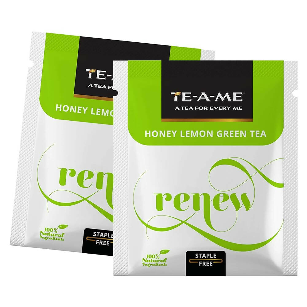 TE-A-ME Renew Honey Lemon Green Tea Bags - Distacart