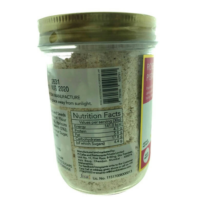 Thenibblebox Rose & Pistachio Almond flour Superfood Porridge Instant Breakfast Mix - Distacart