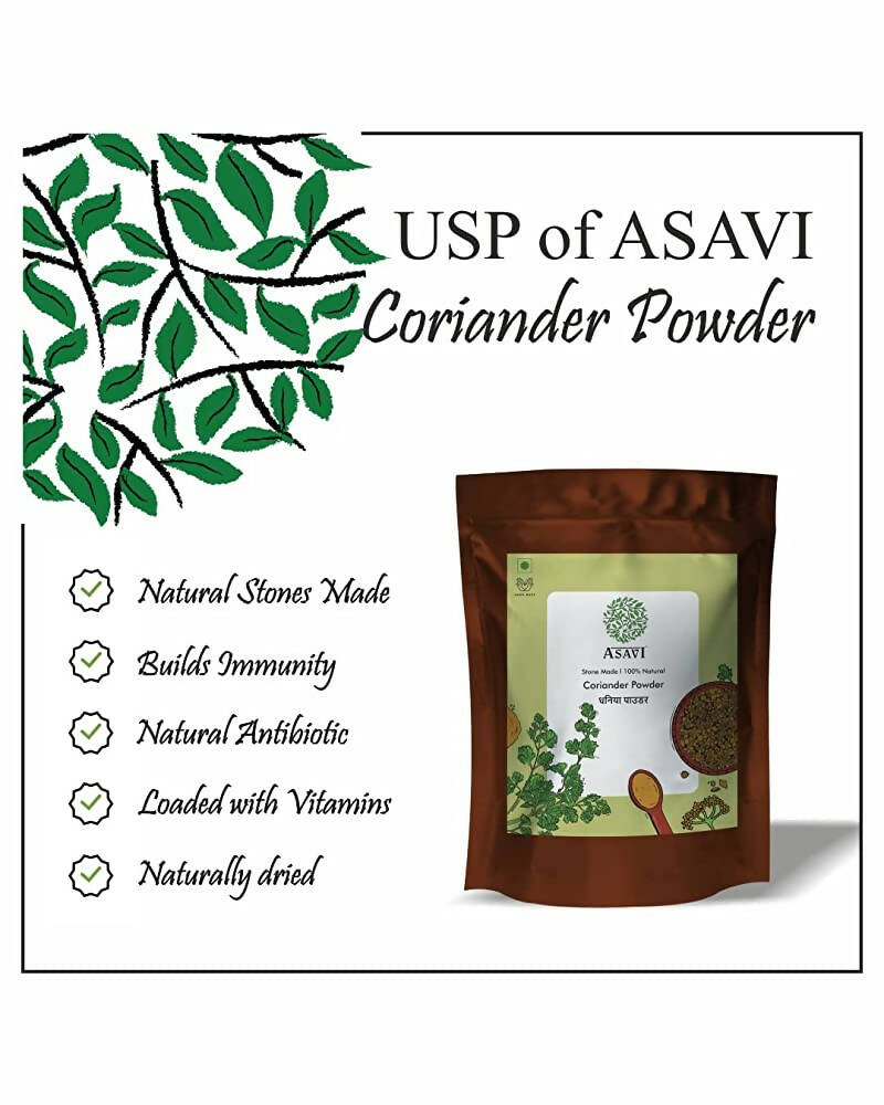 Asavi Stone Grounded Coriander Powder - Distacart