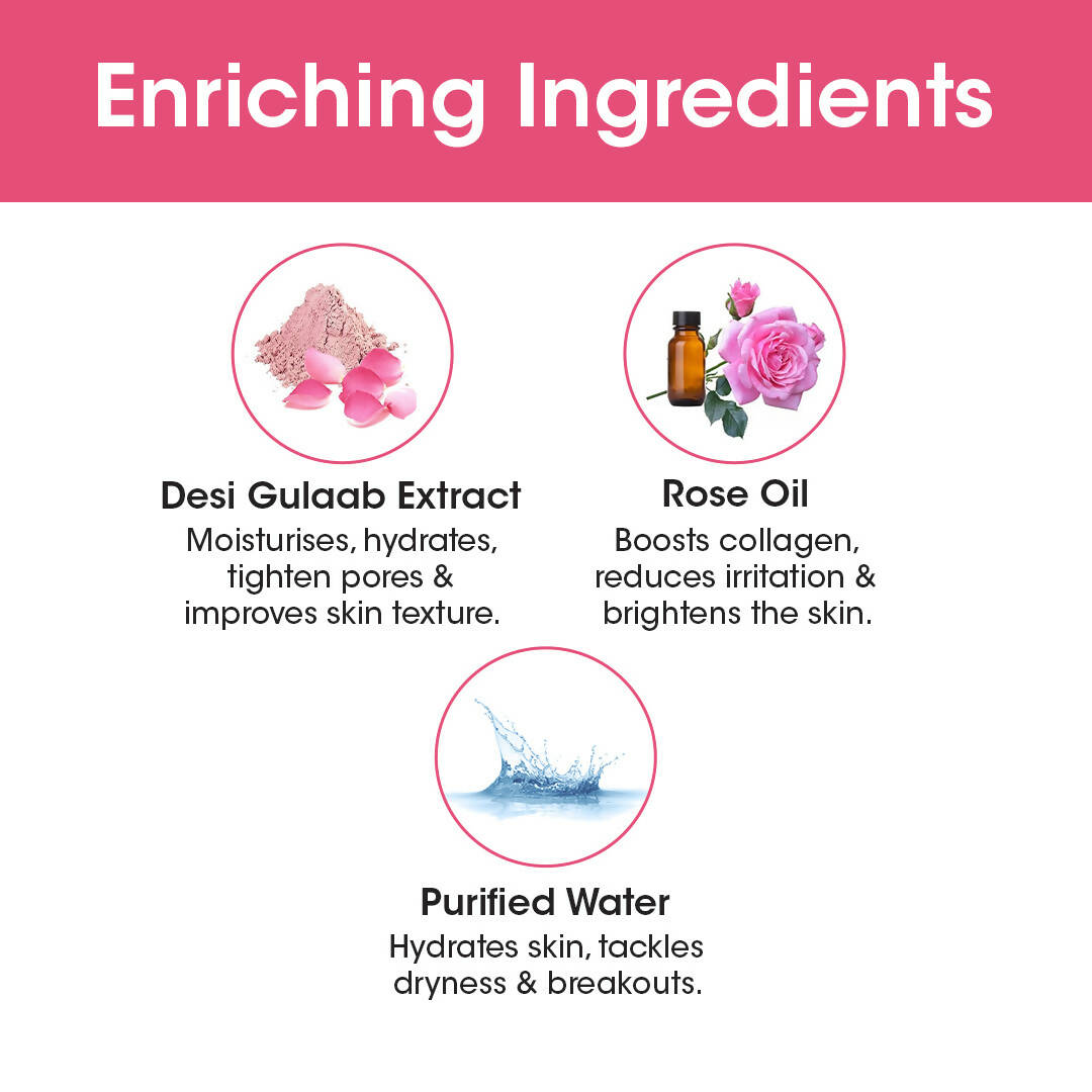 TAC - The Ayurveda Co. Pure Indian Rose Water For Toning & Hydration for Women & Men - Distacart