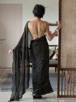 Thumbnail for Suta Rose Tie and Dye Viscose Rayon Saree - Distacart